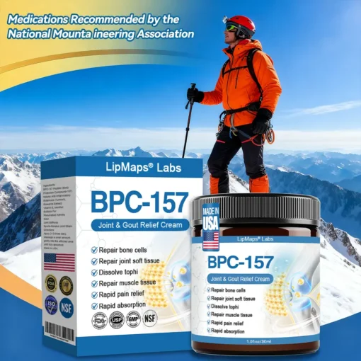 𝐋𝐢𝐩𝐌𝐚𝐩𝐬® BPC-157 Joint & Gout Relief Cream