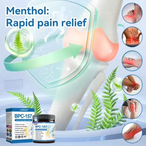 𝐋𝐢𝐩𝐌𝐚𝐩𝐬® BPC-157 Joint & Gout Relief Cream