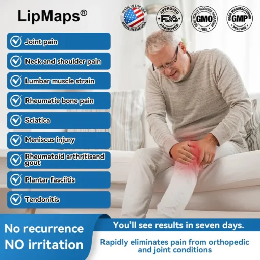 𝐋𝐢𝐩𝐌𝐚𝐩𝐬® BPC-157 Joint & Gout Relief Cream