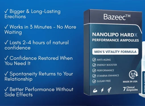 Bazeec™ Nanolipo HardX Male Performance Ampoules