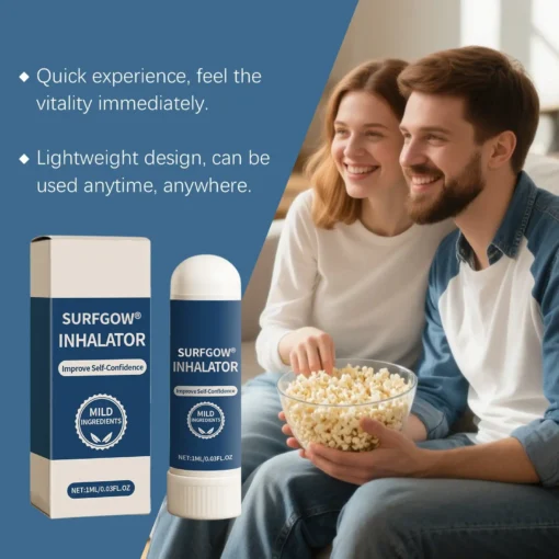 Surfgow® Nose Stick – Overcome ED, Premature Ejaculation & Weakness – Achieve Second Growth, Maximum Size & Unstoppable Stamina